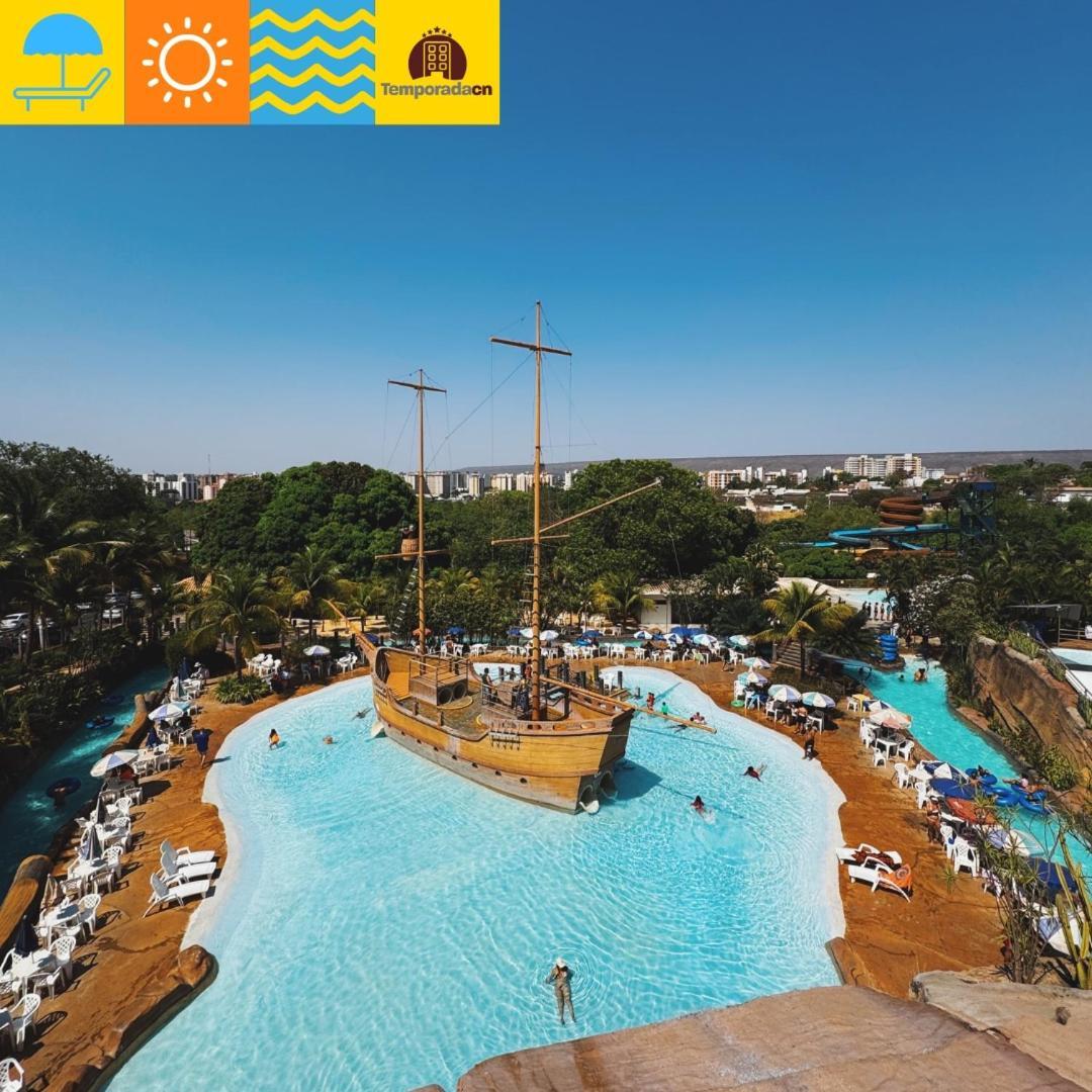 Piazza Com Acesso Ao Acqua Park Aparthotel Caldas Novas Luaran gambar